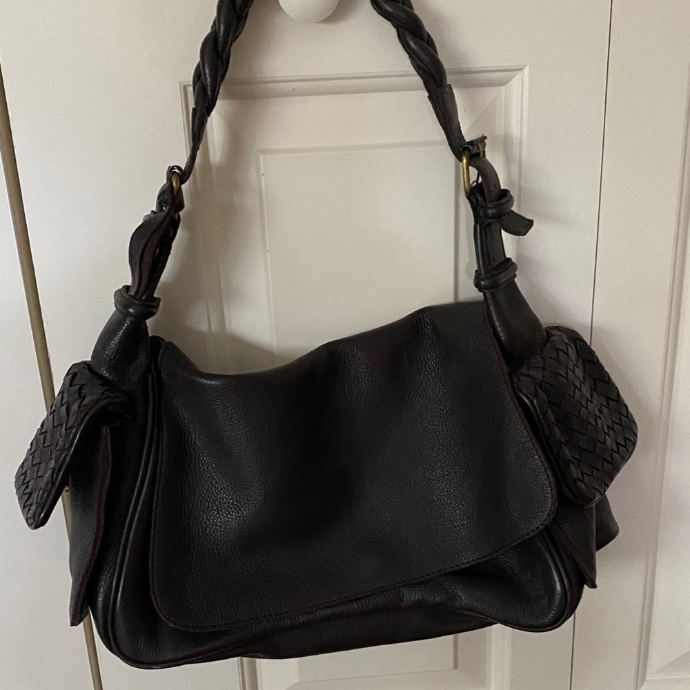 Limited Edition Brown Braided Strap MNG Bag